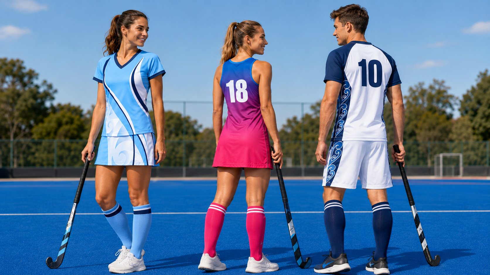 Custom hockey match-ready uniforms