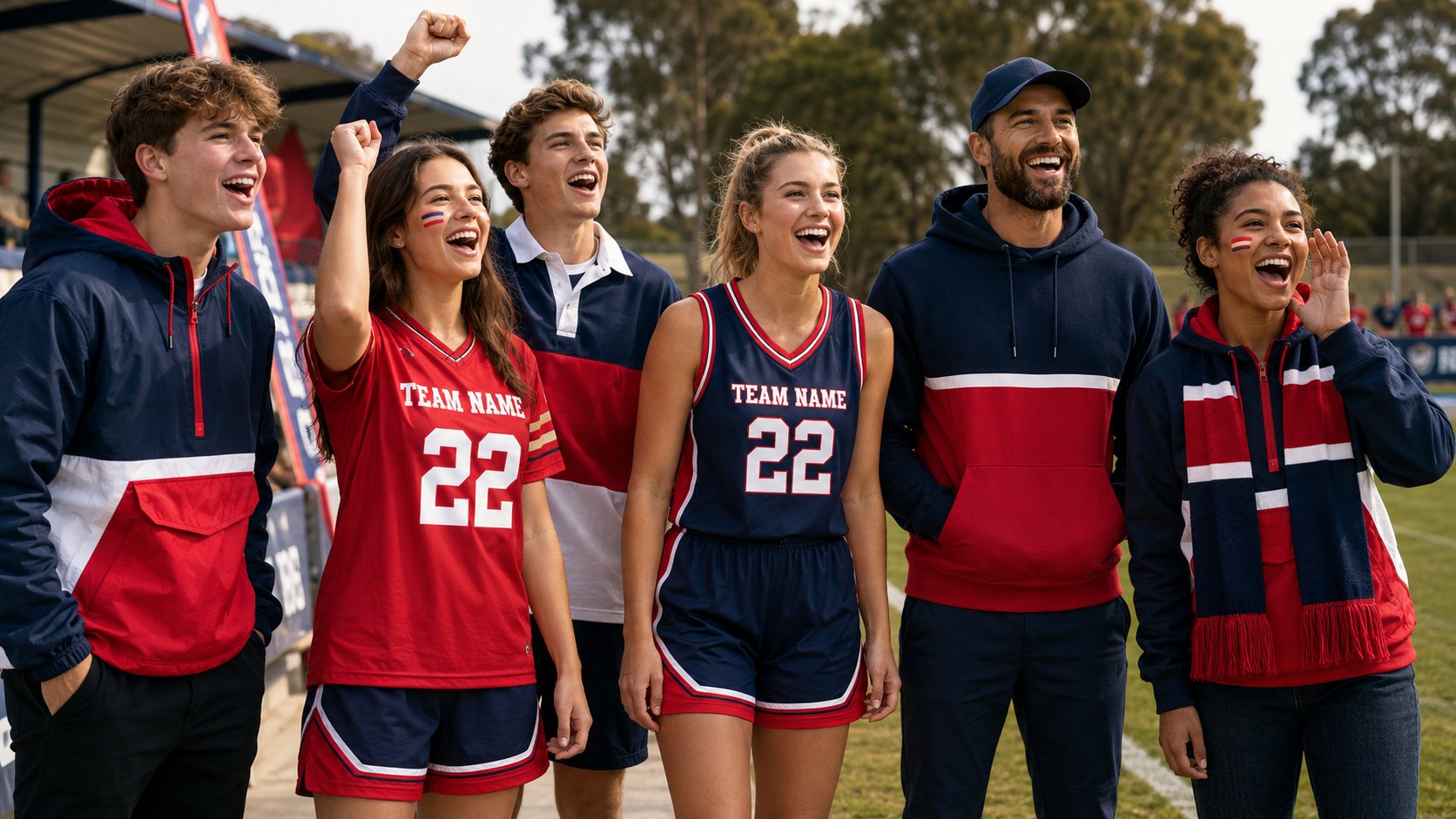 Custom team and club merch